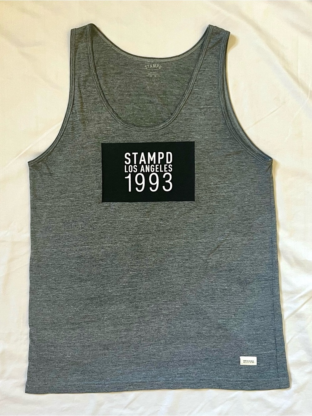 Stampd LA Vintage Archive Cotton Blend Grey Tank Top Shirt Size M